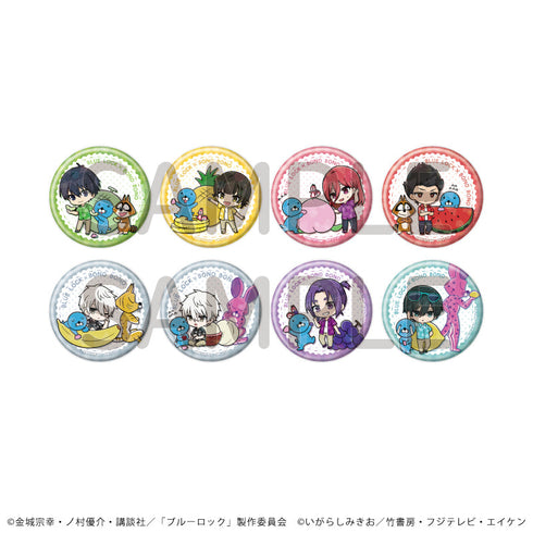 『ブルーロック×ぼのぼの』ホログラム缶バッジ(57mm)02/コンプリートセット(全8種)(ミニキャライラスト)